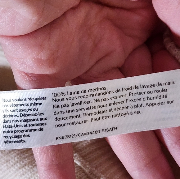 Eileen Fisher Beige Open Front Cardigan - Picture 3 of 4